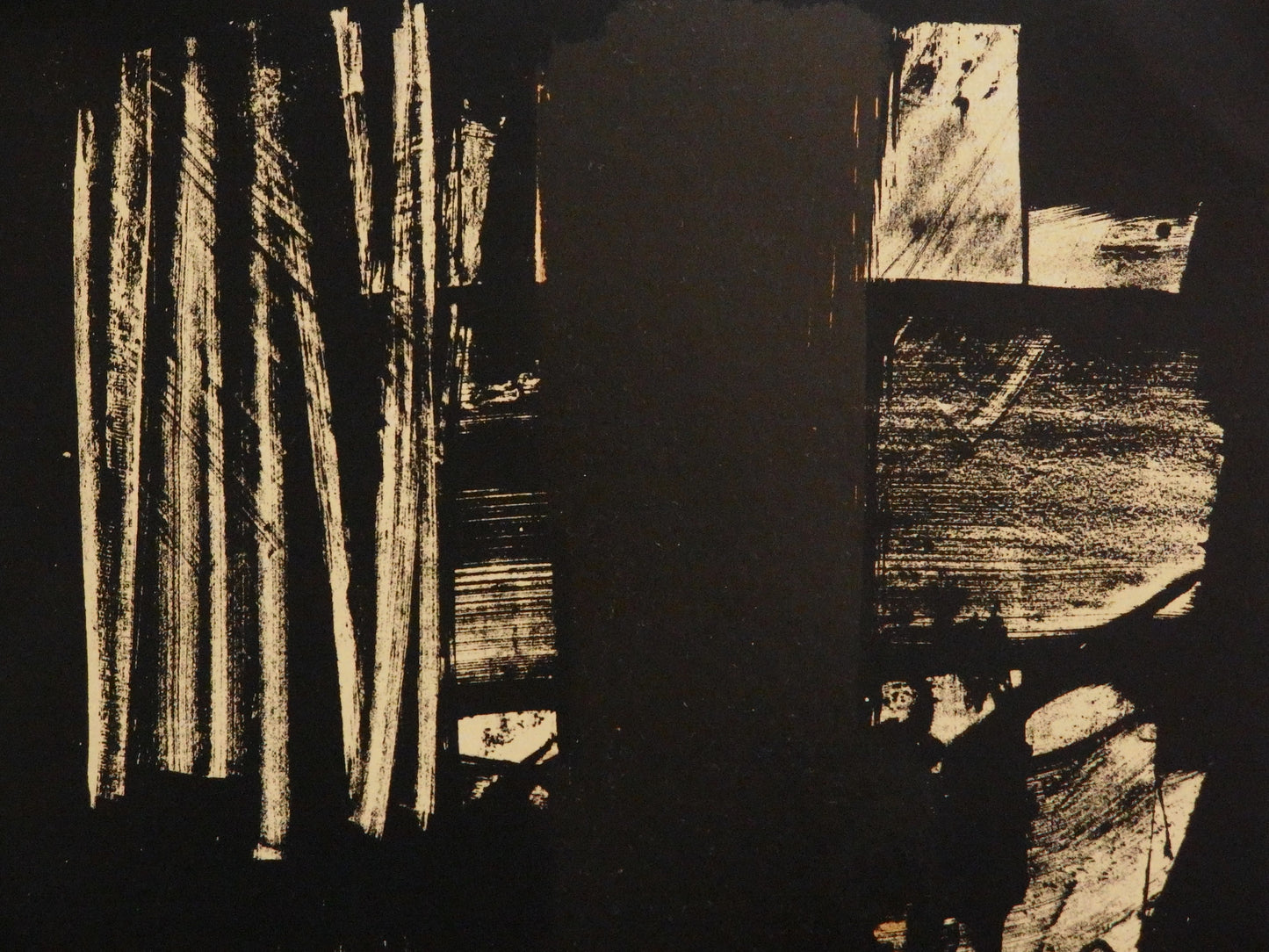 Pierre SOULAGES : Lithographie n°9 - Lithographie originale