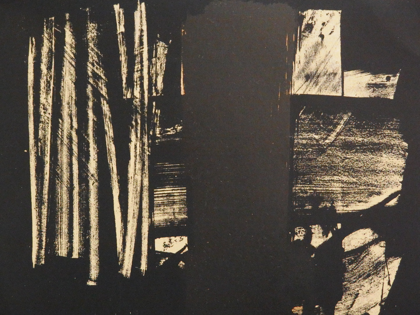 Pierre SOULAGES : Lithographie n°9 - Lithographie originale