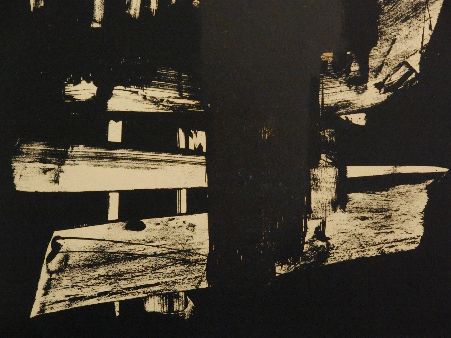 Pierre SOULAGES : Lithographie n°9 - Lithographie originale