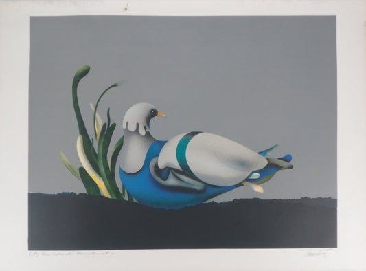 Jean Paul DONADINI : Le pigeon voyageur - Lithographie Originale Signée et Dédicacée