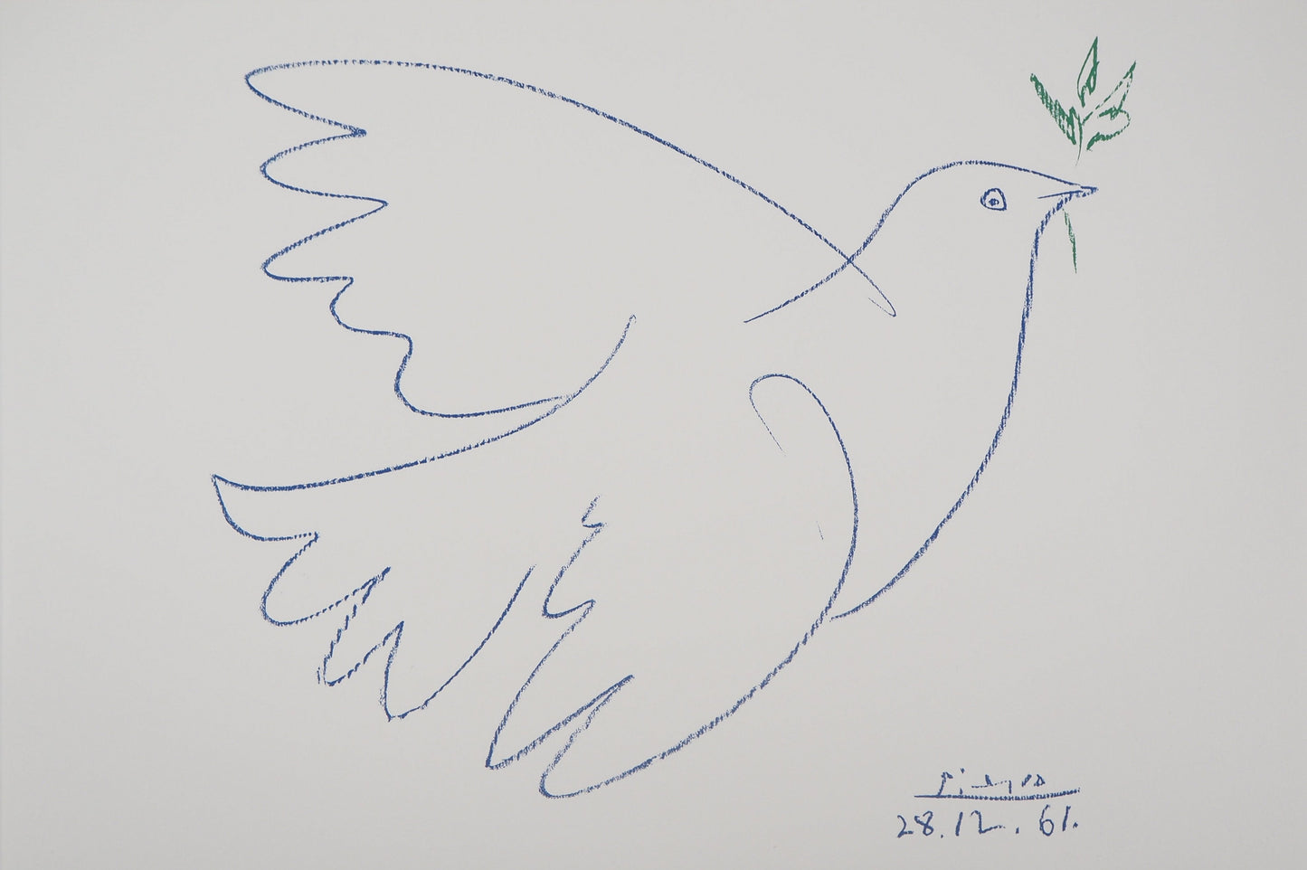 Pablo PICASSO : La colombe de la Paix - Lithographie signée