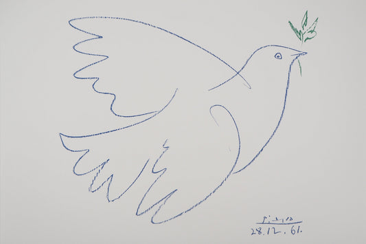 Pablo PICASSO : La colombe de la Paix - Lithographie signée