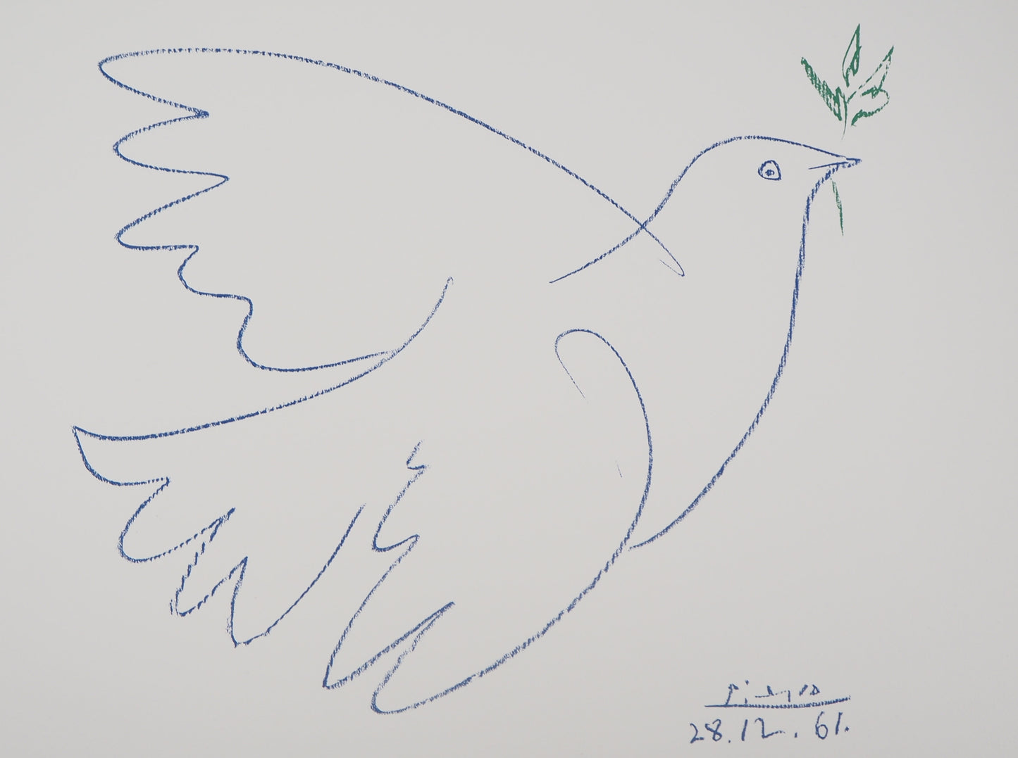 Pablo PICASSO : La colombe de la Paix - Lithographie signée