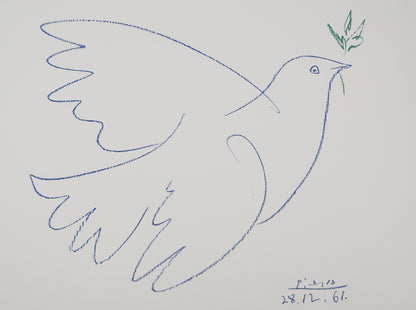 Pablo PICASSO : La colombe de la Paix - Lithographie signée