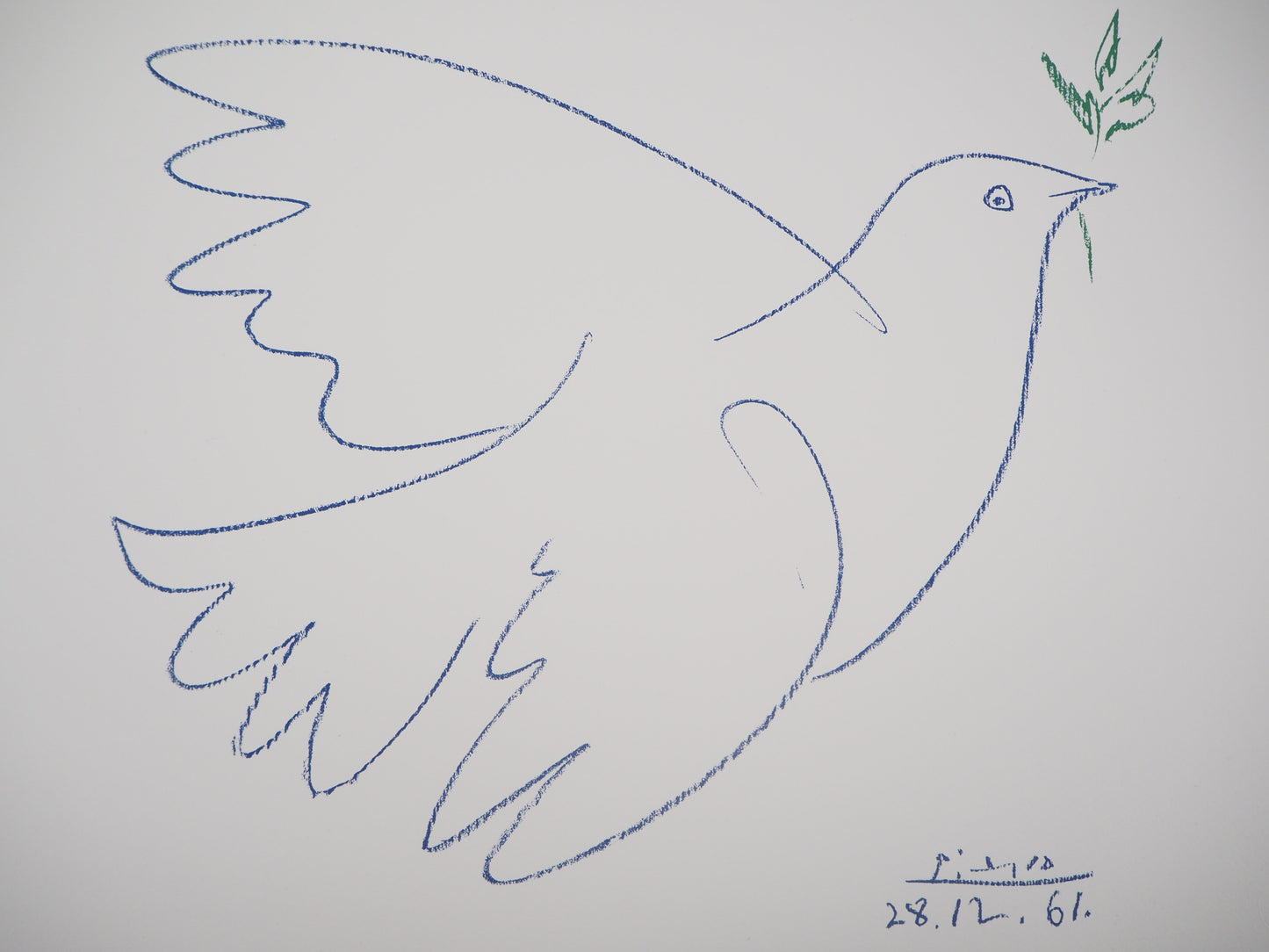 Pablo PICASSO : La colombe de la Paix - Lithographie signée