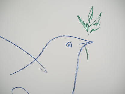 Pablo PICASSO : La colombe de la Paix - Lithographie signée