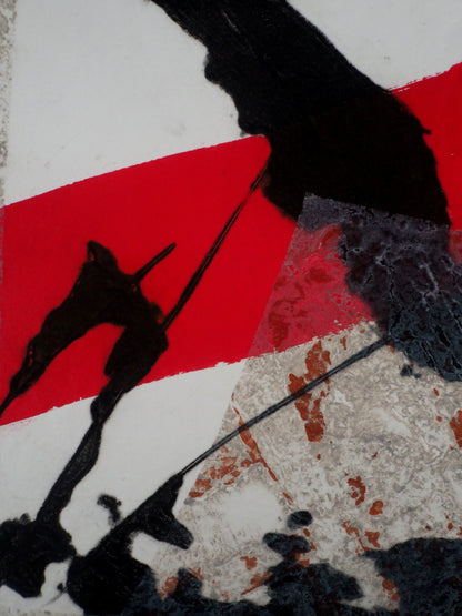 LIONEL : L'Origine du rouge - Gravure originale signée