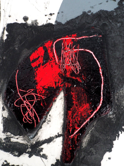 LIONEL : Trace Rouge - Gravure originale signée
