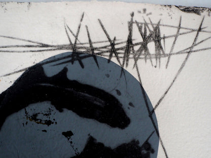LIONEL : Trace Jaune - Gravure originale signée