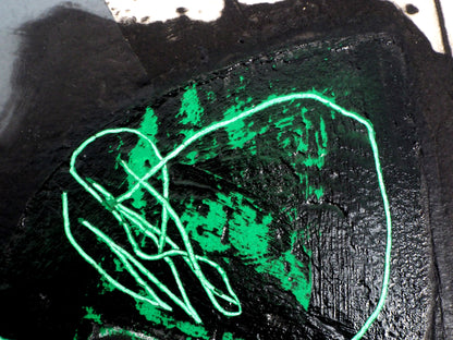 LIONEL : Trace verte - Gravure originale signée