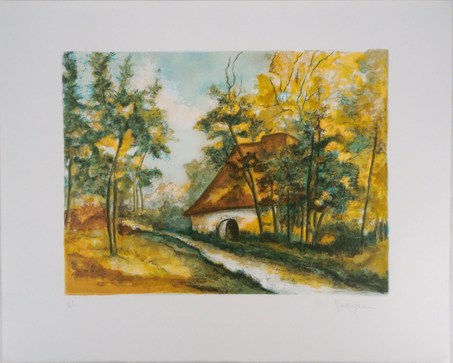 MADUZAC : Début de l'automne - Lithographie originale signée