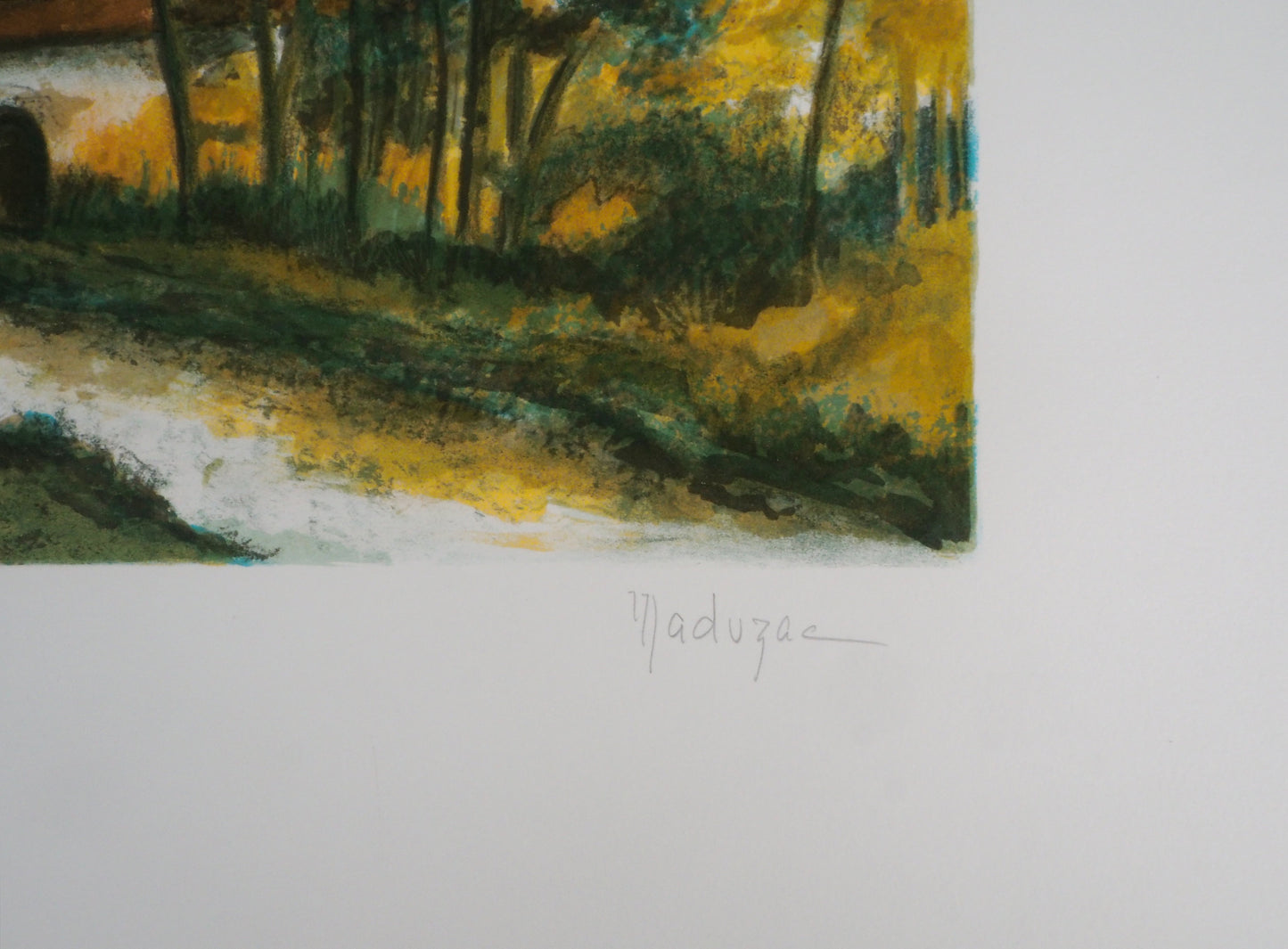 MADUZAC : Début de l'automne - Lithographie originale signée