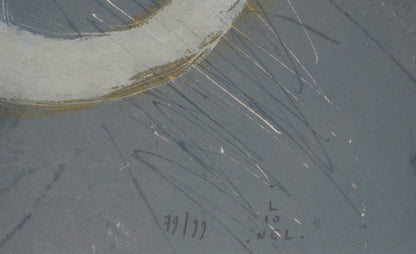 LIONEL : Composition minérale - Gravure originale signée