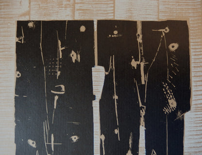 Pietro CONSAGRA : Composition abstraite - Gravure originale