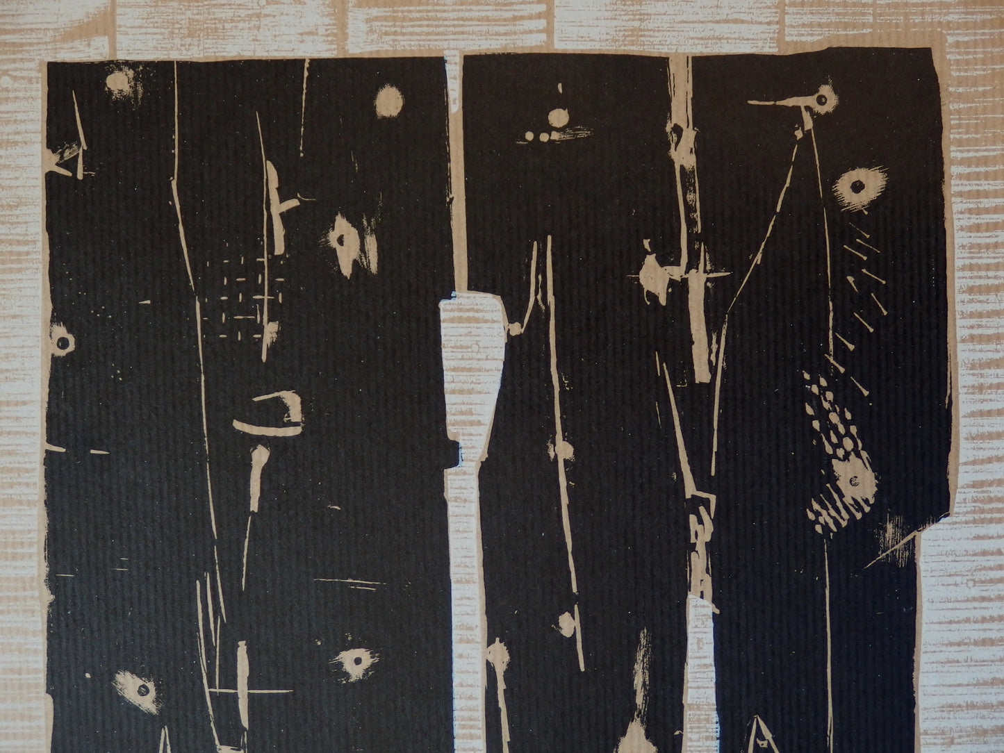 Pietro CONSAGRA : Composition abstraite - Gravure originale
