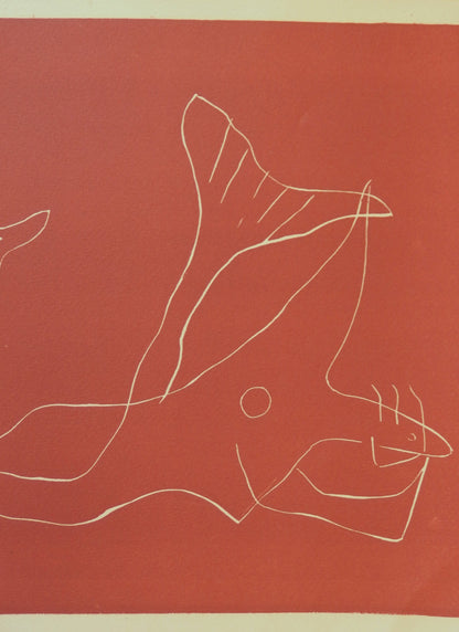 Henri LAURENS : Les deux sirènes - Gravure originale signée