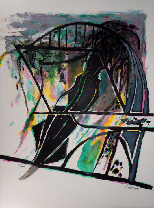 Jacques POLI : Cohérence abstraite - Lithographie originale signée
