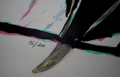 Jacques POLI : Cohérence abstraite - Lithographie originale signée