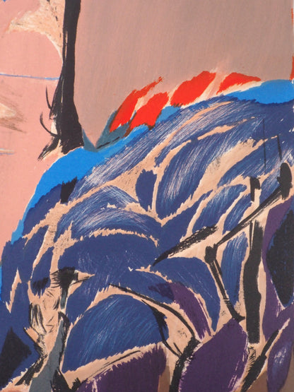 Gabriel GODARD : Promenade dans les dunes - Lithographie originale signée