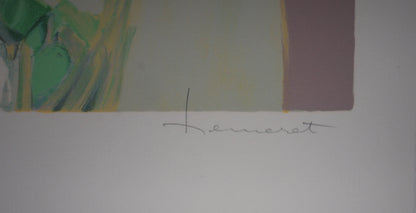 Claude HEMERET: Ramo amarillo - Litografía original firmada