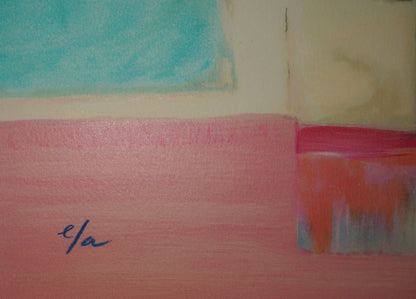 Claude HEMERET: Provenza, Ventana al interior - Litografía original firmada