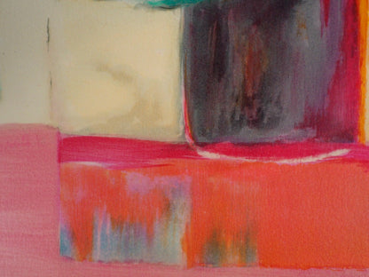 Claude HEMERET: Provenza, Ventana al interior - Litografía original firmada