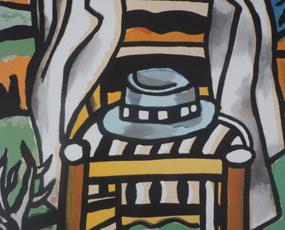 Fernand LEGER : Chaise et vache - Lithographie signée