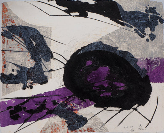 LIONEL : L'origine du violet - Gravure originale signée