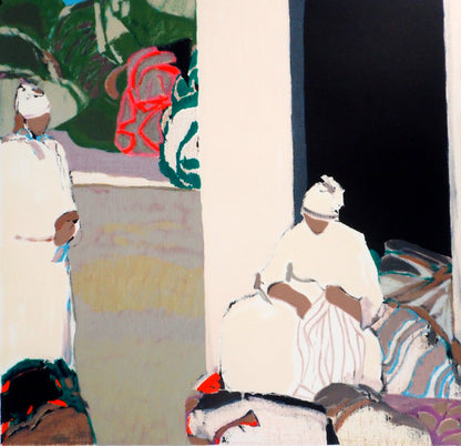 Gabriel GODARD : Les couturières - Lithographie originale signée