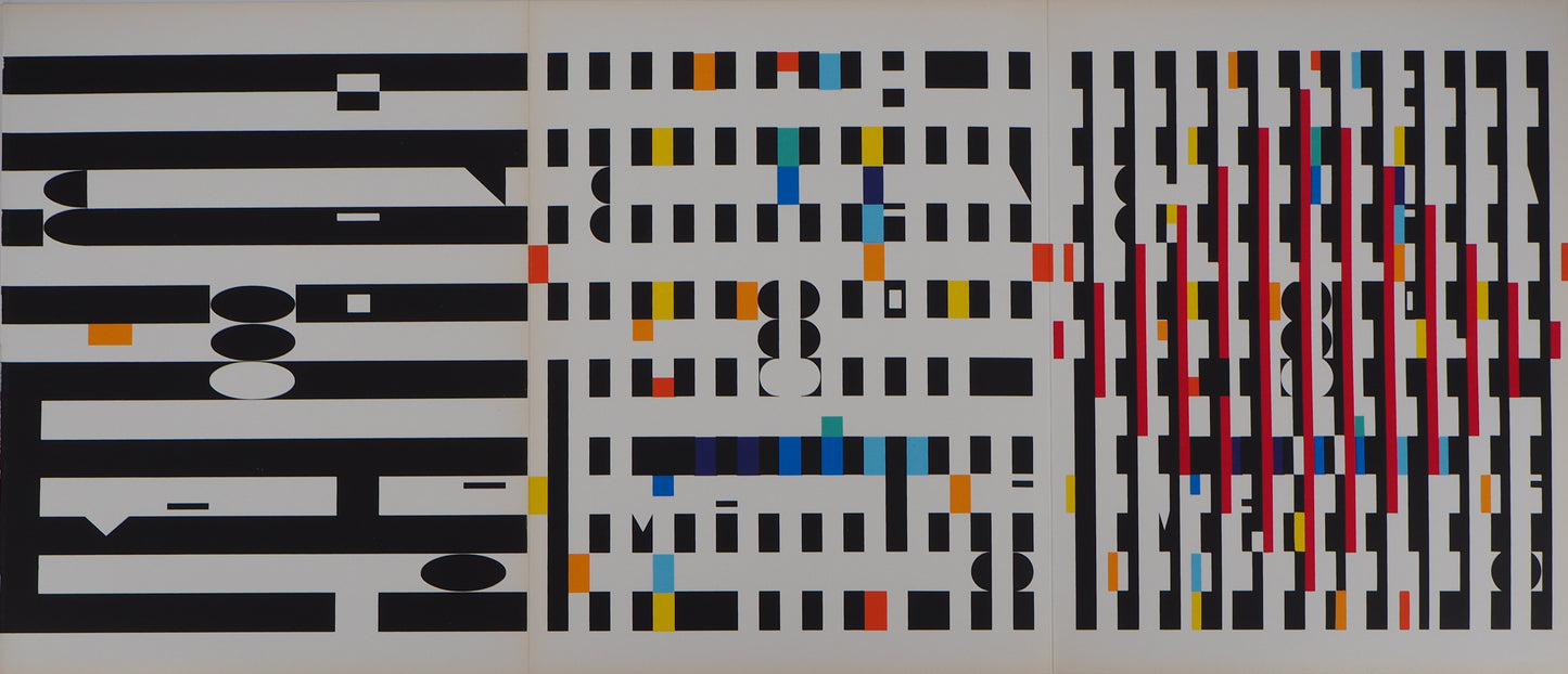 Yaacov AGAM : Composition cinétique - Sérigraphie originale
