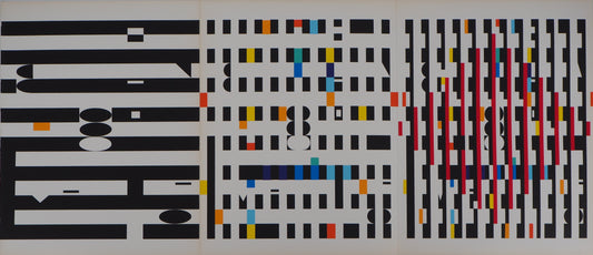 Yaacov AGAM : Composition cinétique - Sérigraphie originale