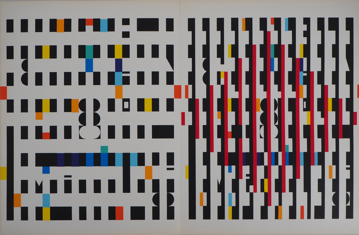 Yaacov AGAM : Composition cinétique - Sérigraphie originale