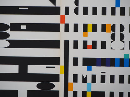 Yaacov AGAM : Composition cinétique - Sérigraphie originale