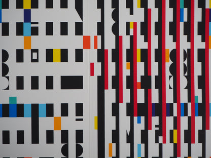 Yaacov AGAM : Composition cinétique - Sérigraphie originale