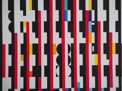 Yaacov AGAM : Composition cinétique - Sérigraphie originale