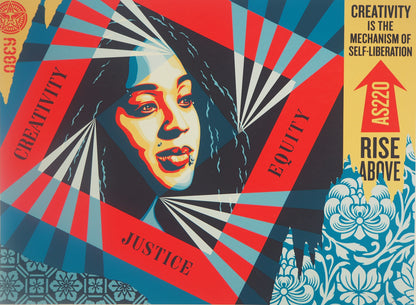 Shepard FAIREY (OBEY) : Creativity, Equity, Justice - Lithographie originale signée