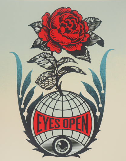Shepard FAIREY (OBEY) : Eyes Open - Lithographie originale signée