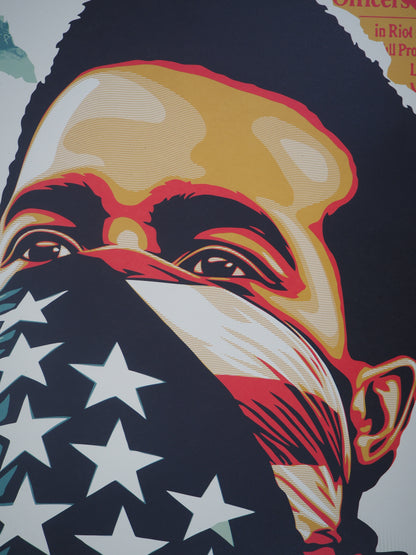 Shepard FAIREY (OBEY) : American Rage - Lithographie originale signée