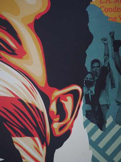 Shepard FAIREY (OBEY) : American Rage - Lithographie originale signée