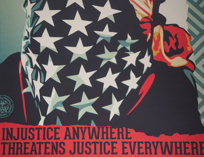 Shepard FAIREY (OBEY) : American Rage - Lithographie originale signée