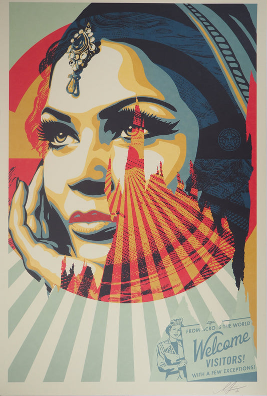 Shepard FAIREY (OBEY) : Target Exceptions - Lithographie originale signée