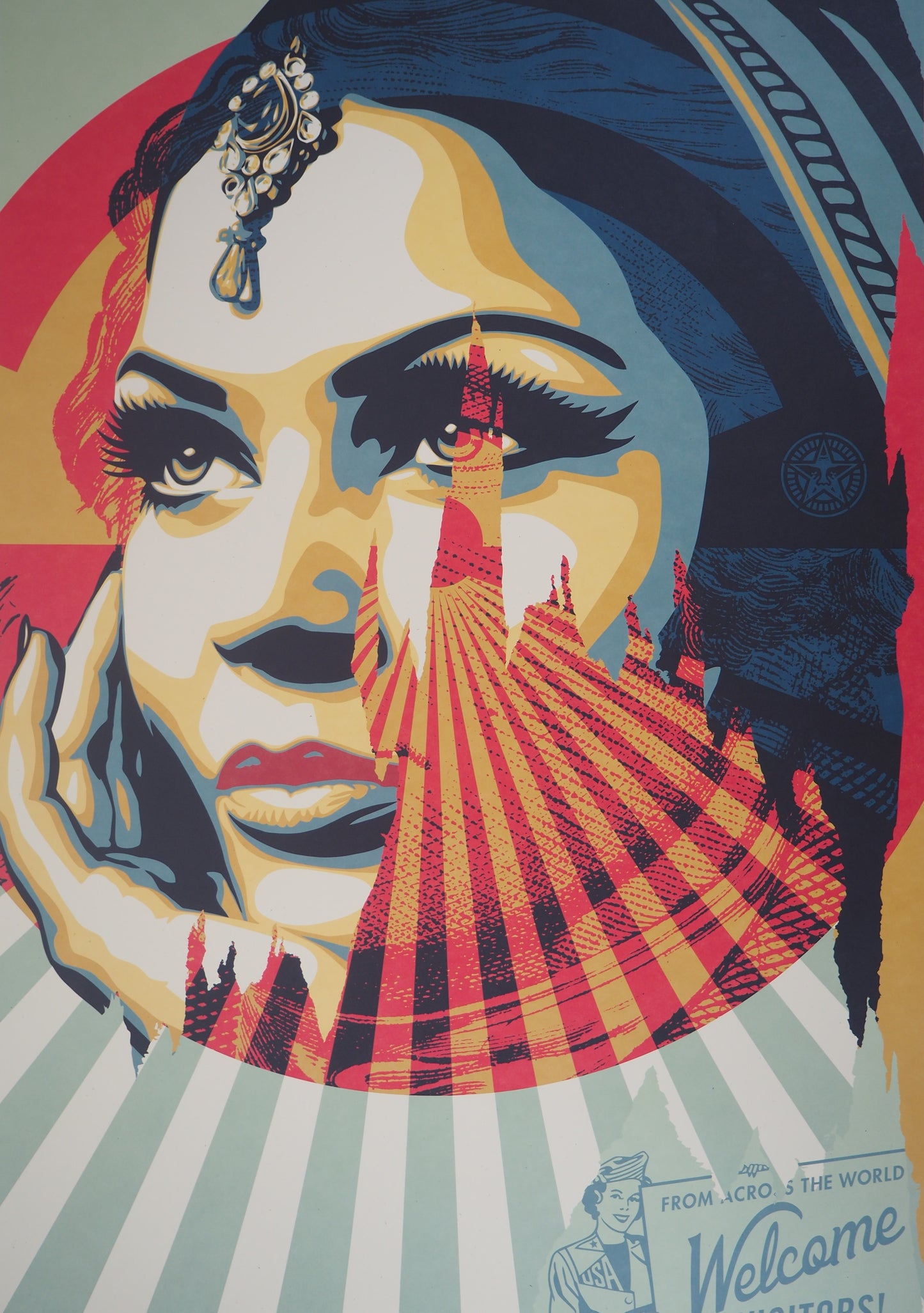 Shepard FAIREY (OBEY) : Target Exceptions - Lithographie originale signée