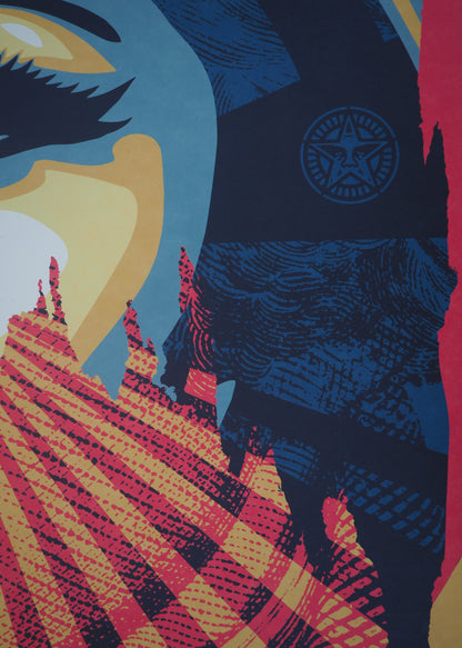 Shepard FAIREY (OBEY) : Target Exceptions - Lithographie originale signée