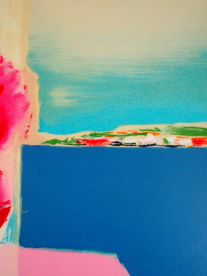 Claude HEMERET: Ventana al Mediterráneo - Litografía original firmada