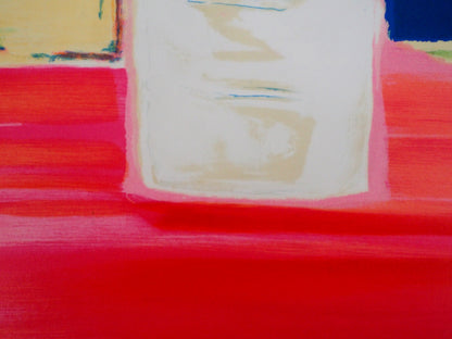 Claude HEMERET: Ramo y ventana al mar - Litografía original firmada