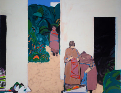 Gabriel GODARD : Retour du marché - Lithographie originale signée