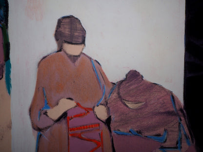 Gabriel GODARD : Retour du marché - Lithographie originale signée