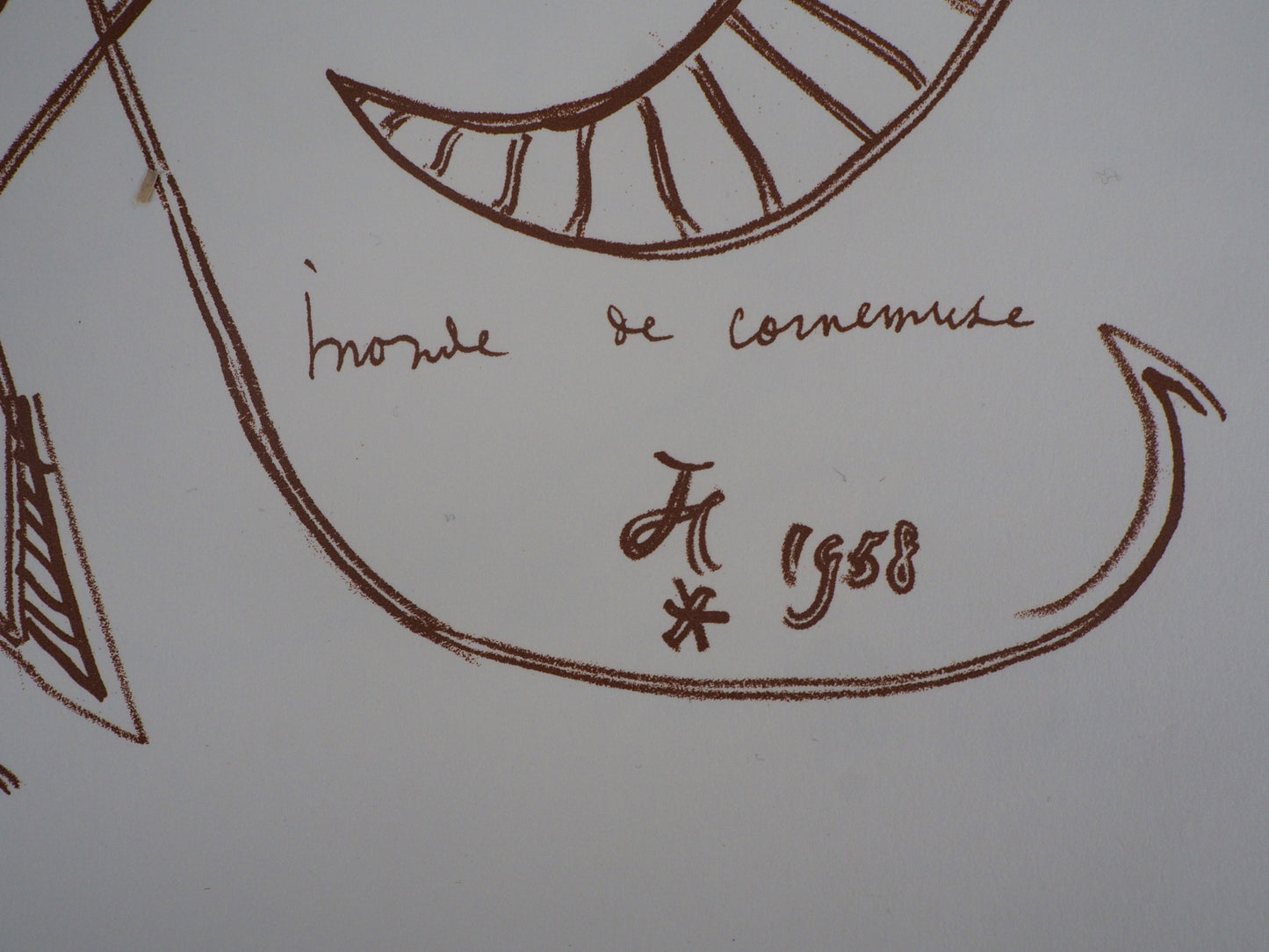Jean COCTEAU : La chèvre - Lithographie signée