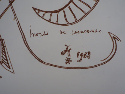 Jean COCTEAU : La chèvre - Lithographie signée