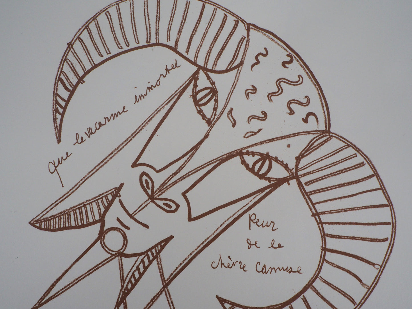 Jean COCTEAU : La chèvre - Lithographie signée